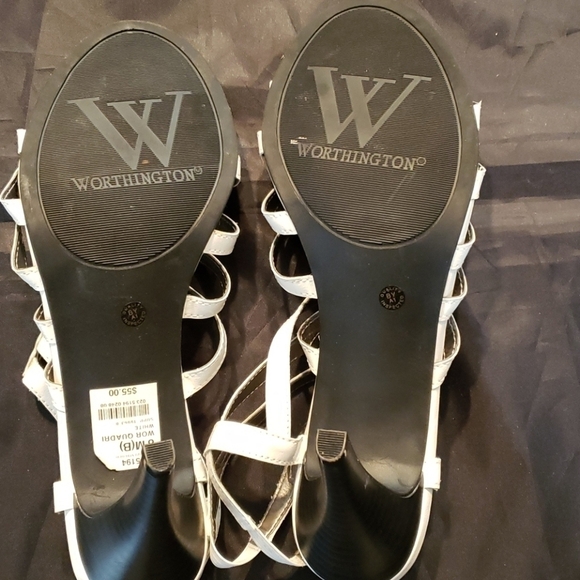 Worthington Gladiator 4" Heels sz8 White VGC - Picture 4 of 11